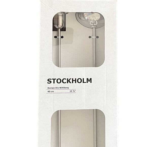 IKEA STOCKHOLM Candlestick, Stainless Steel, 15 ¾ " 2 Pack - Picture 3 of 5